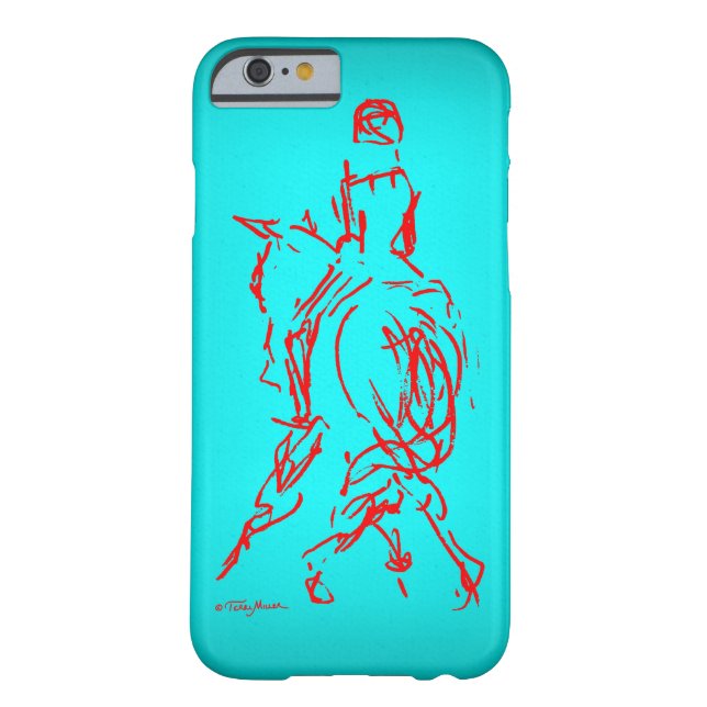 Half Pass: Turquoise iPhone 6 case (Back)