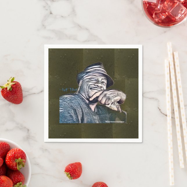 half Pint Metaxa Napkin (Insitu)