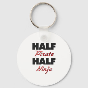 Half Pirate Half Ninja Keychain