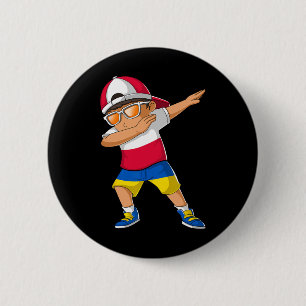 Half Polish Ukrainian Boy Poland Ukraine Flag 2 Inch Round Button