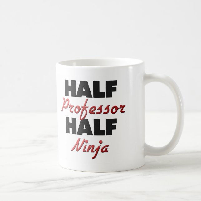 Half Professor Half Ninja Coffee Mug (Right)