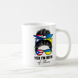 Half Puerto Rican Half Ukrainian Girl Puerto Rica Coffee Mug