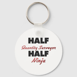 Half Quantity Surveyor Half Ninja Keychain