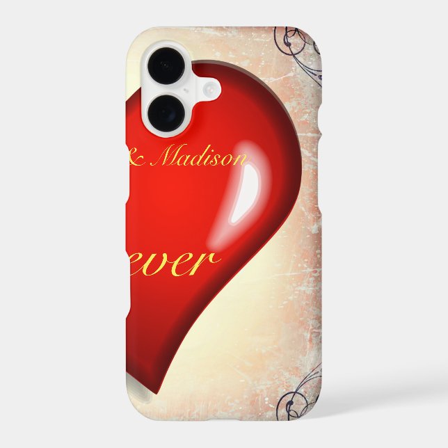 Half red heart for couples (Verso)