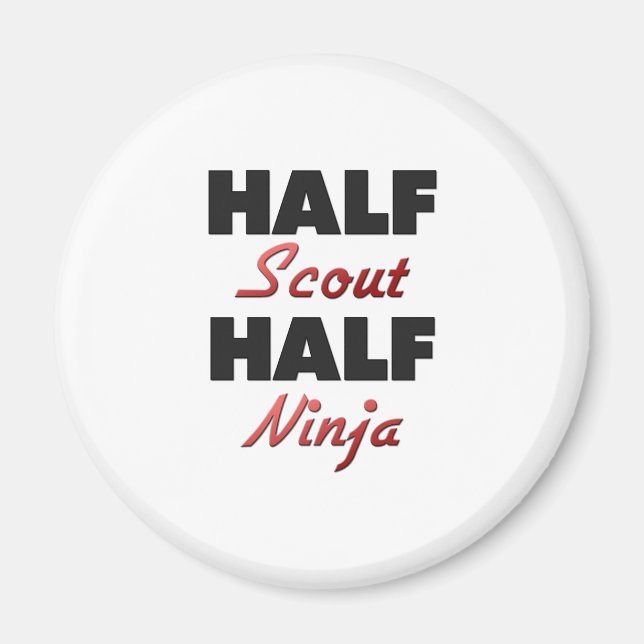 Half Scout Half Ninja Magnet (Front)