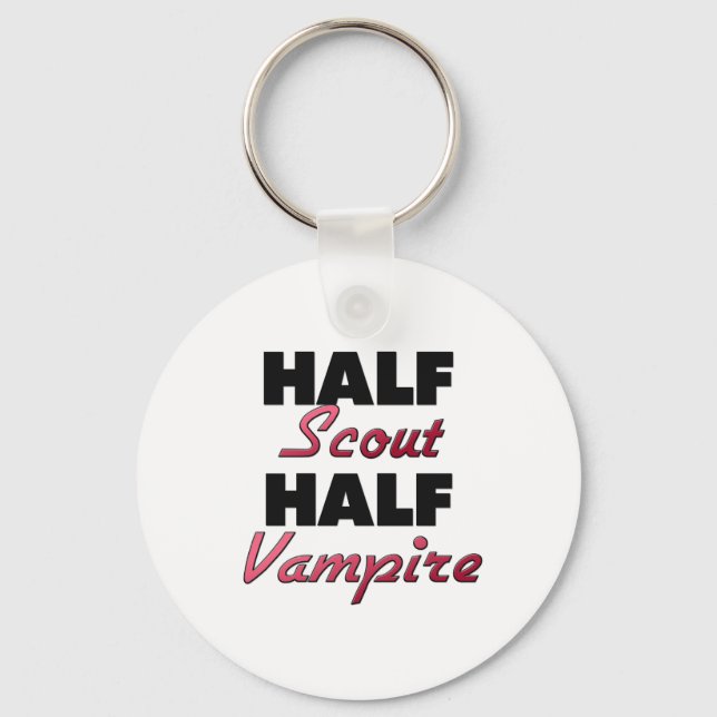 Half Scout Half Vampire Keychain (Front)