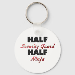 Half Security Guard Half Ninja Keychain