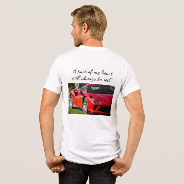Half sleeve customized Ferrari Tshirt (Back Full)