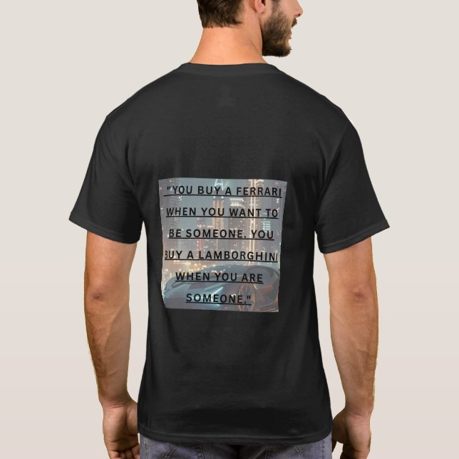 Half sleeve customized Lamborghini Tshirt (Back)