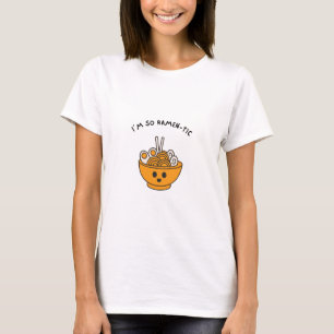 Half sleeves Tshirt with ramen and a fun qoute.