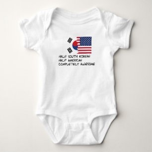 Half South Korean Completely Awesome Baby Bodysuit