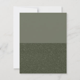 Half Speckled Moss Green Greeting Card – Customize