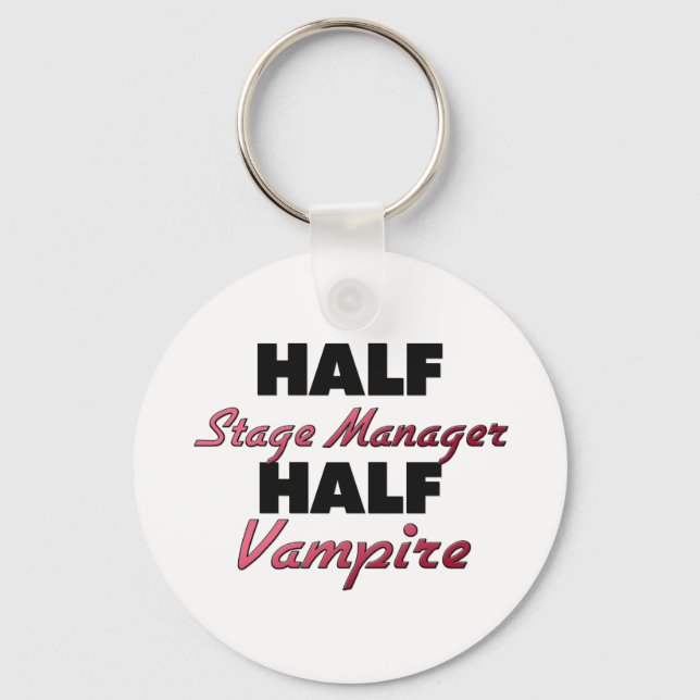 Half Stage Manager Half Vampire Keychain (Front)