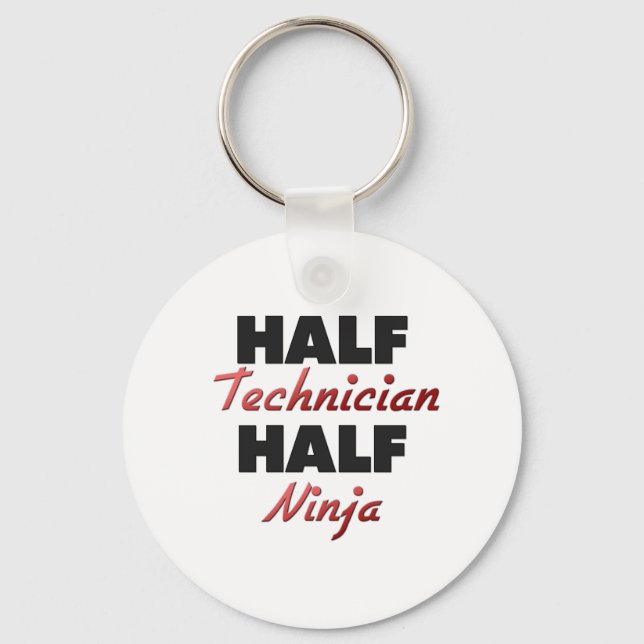 Half Technician Half Ninja Keychain (Front)