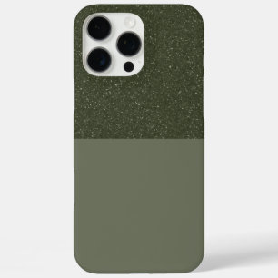 Half Texture Moss Green iPhone Case – Customizable