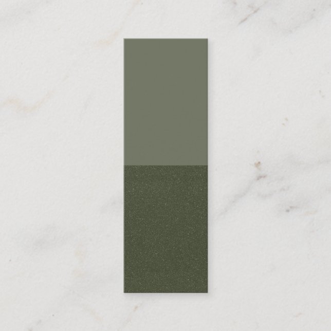 Half Textured Moss Green Card – Customizable (Front)