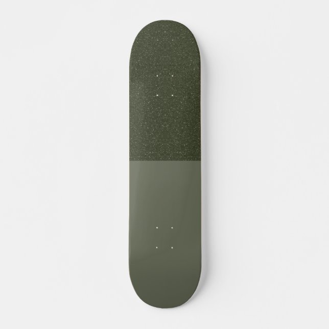 Half Textured Moss Green Skateboard – Customizable (Front)