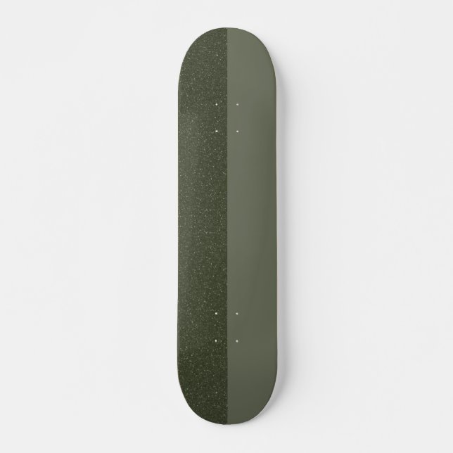 Half Textured Moss Green Skateboard – Customizable (Front)