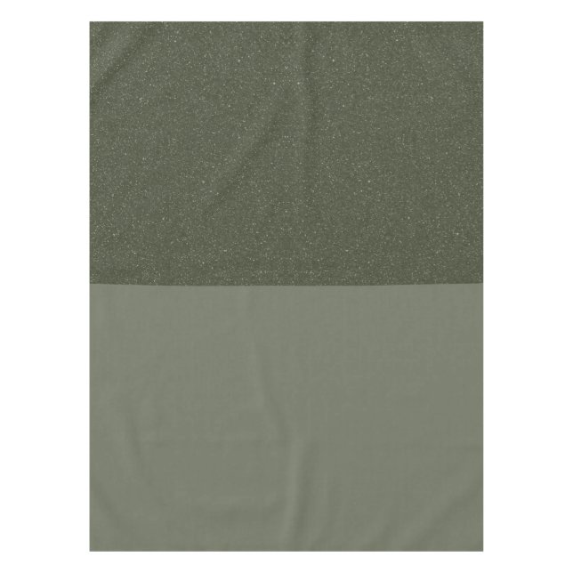 Half Textured Moss Green Tablecloth – Customizable (Front)