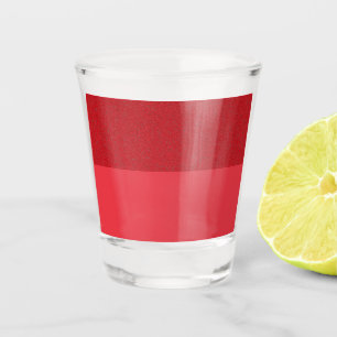 Half Textured Tomato Red Shot Glass – Customizable