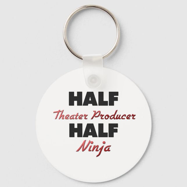 Half Theatre Producer Half Ninja Keychain (Front)