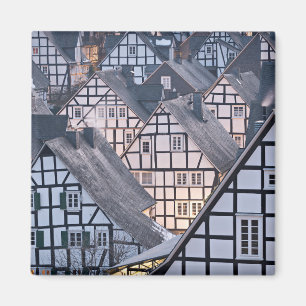 Half-timbered houses in Freudenberg, Germany Magnet