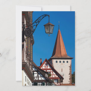 Half Timbered Houses in Town Thank You Card