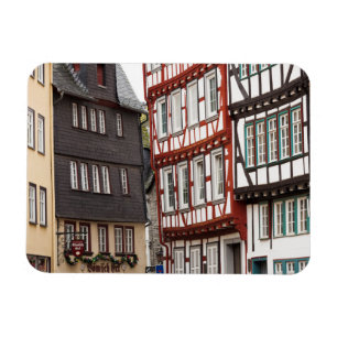 Half-timbered Town Buildings Magnet
