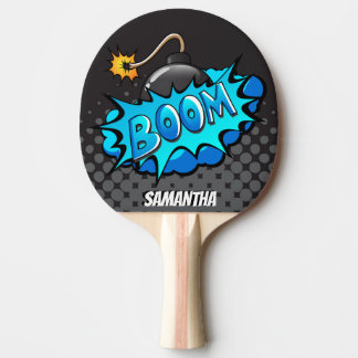 Half Tone Boom! Superhero Personalized Paddle