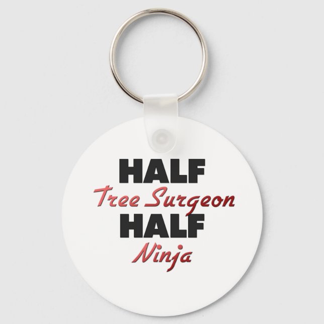 Half Tree Surgeon Half Ninja Keychain (Front)