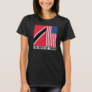 Half Trinbagonian American DNA Trinidad And Tobago T-Shirt