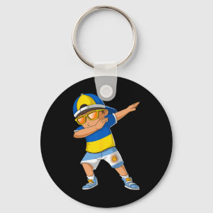 Half Ukrainian Argentinian Boy Ukraine Argentina F Keychain