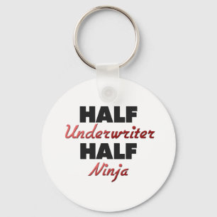Half Underwriter Half Ninja Keychain