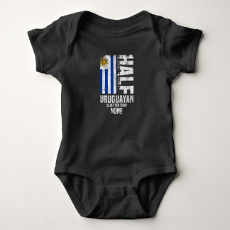 Half Uruguayan Is Better Than None Funny Uruguayan Baby Bodysuit