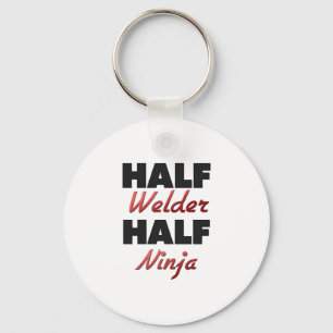 Half Welder Half Ninja Keychain