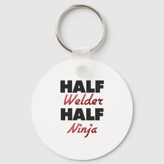 Half Welder Half Ninja Keychain (Front)