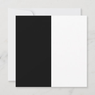 half white half black, half black half white invitation