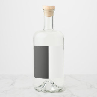 half white half black, half black half white liquor bottle label