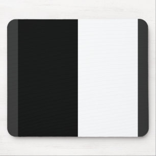 half white half black, half black half white mouse pad