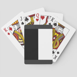 half white half black, half black half white playing cards