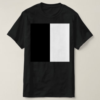 half white half black, half black half white T-Shirt