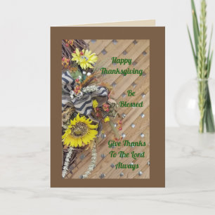 HALF WREATH AUTUMN - GREETING CARD