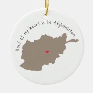 halfheartafghanistan.png ceramic ornament