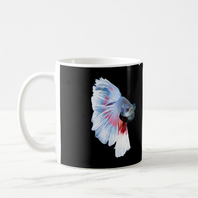 Halfmoon Betta Fish Coffee Mug (Left)