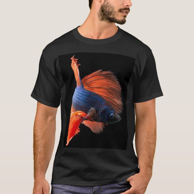Halfmoon Betta Fish T-Shirt (Front)