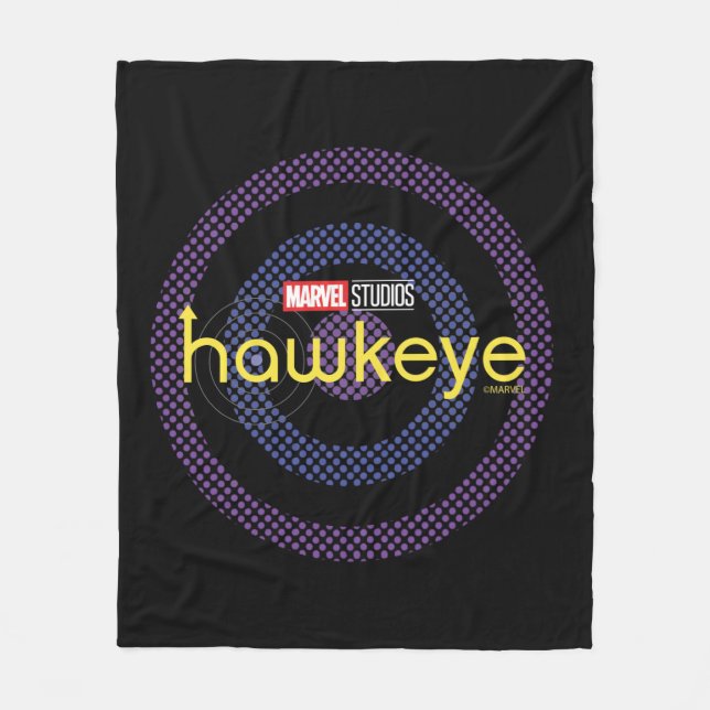 Halftone Bullseye Logo Fleece Blanket (Front)