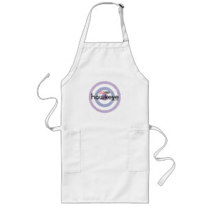 Halftone Bullseye Logo Long Apron