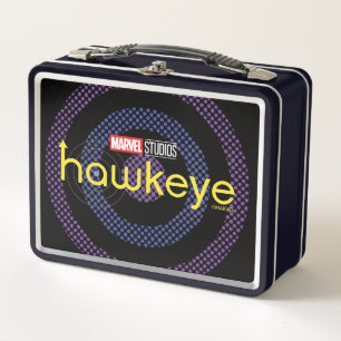 Halftone Bullseye Logo Metal Lunch Box