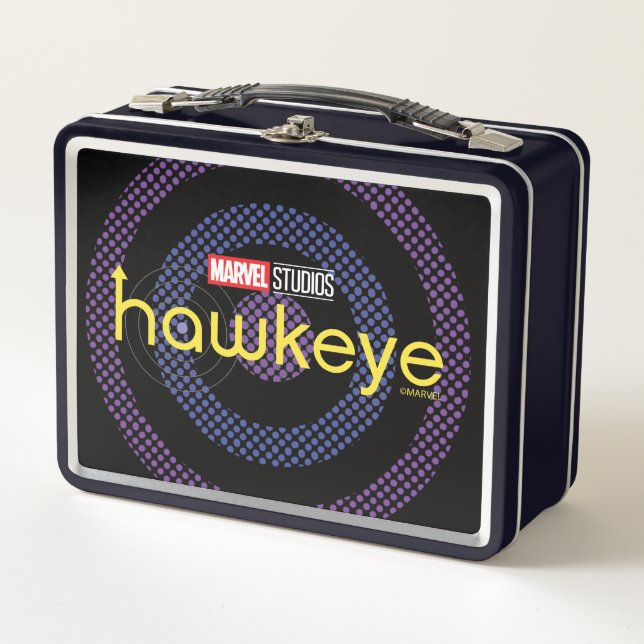 Halftone Bullseye Logo Metal Lunch Box (Front)