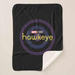 Halftone Bullseye Logo Sherpa Blanket